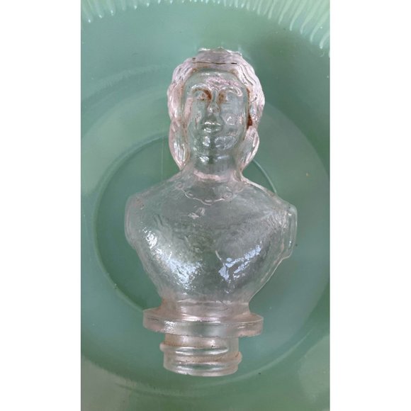 Vintage Mary Lowell Queen Victoria Glass Bottle Top Bust - Picture 7 of 7